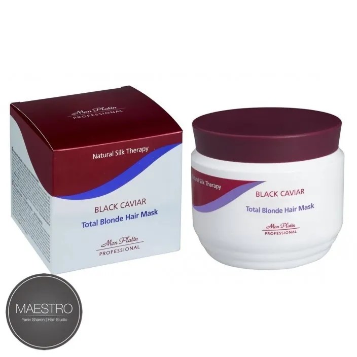 מסכת קוויאר שחור לשיער בלונדיני